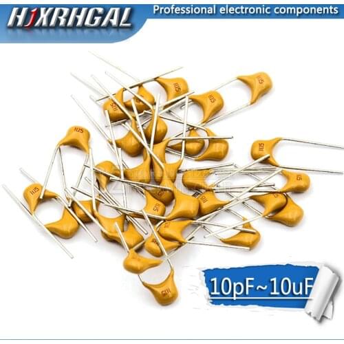 1000Pcs 50V monolithic ceramic capacitor 10PF ~ 10UF 22PF 47NF 220NF 1NF 4.7UF 1UF 100NF 330NF 0.1UF 105 106 103 473 hjxrhgal
