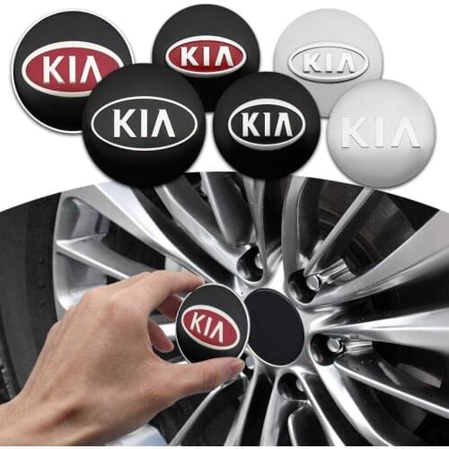 4pcs 56/65mm Car Wheel Center Hub Sticker Decals For Kia Soul Sorento Prime Carens Rondo Sportage optima 2016-2019 Accessories
