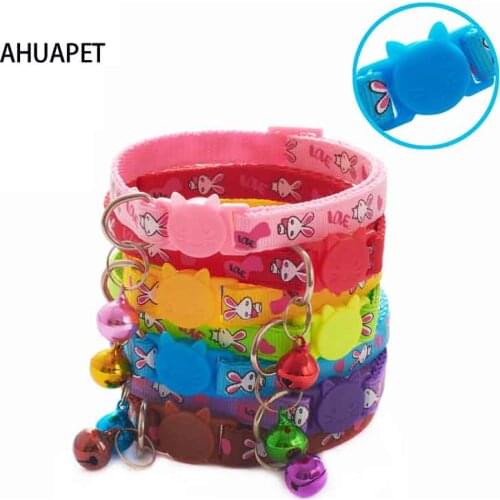 Collar For Dogs Pets Accessories Dog Collar Chain Cats Nylon Bell Adjustable Buckle Breakaway Safety Chihuahua Pet Supplies