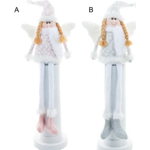 Plush Doll Lovely Cute Fabric Long Legs Christmas Angel Girl Doll for Festival