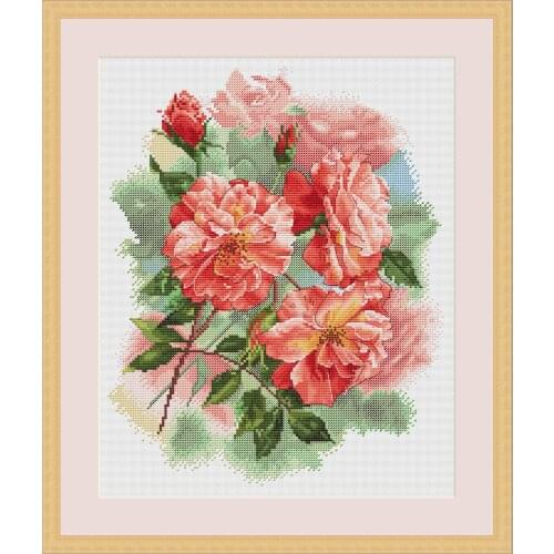 -rose bush 35-41 Cross stitch kits Cross Stitch Kit Packages Counted Cross-Stitching Kits Cross stich Painting Set
