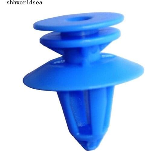 Shhworldsea Free shipping 100pcs Free Shipping POM Blue Trim Panel Retainer Fastener Clip For Ford