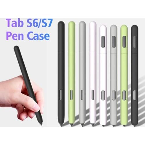 Silicone Protective Pencil Case for Samsung Galaxy Tab S6 Lite S7 S Pen Protect Cover Cute Cartoon Tablet Pen Case Anti-scratch