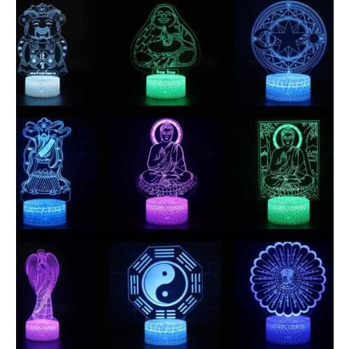 Party Decoration 3d Led Lamp Christmas Decorative Lights Lovely Cartoon Childrens Toys Remote Touch Switch Letter Light