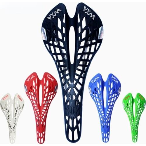 Ultralight Plastic Spider Ergonomic Hollow Cycling Saddle 5 Colors Mountain Bike Seat Cushion Bicycle Parts Mtb Carbon Seats