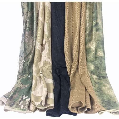 Military Tactical Scarf Camouflage Neck Scarf Airsoft Sniper Face Shield Cover Army Multicam Outdoor Camping Hunting Headshawl