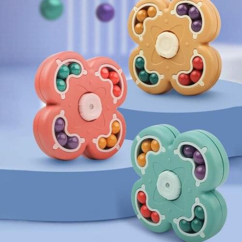 Rotating Decompression Square Intelligence Fingertip Cube Childrens Finger Gyro Small Beads Educational Cube Toy