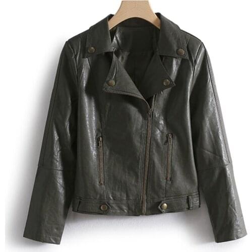 Womens Leather Jacket Womens Jacket Leather Jacket Womens Moto Biker Zipper Jacket Asymmetric Zip Leather Jackets Moto Jacket