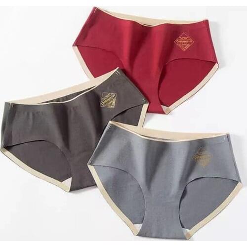 5 Pcs Women Seamless Cotton Panties Female Mid Waist Invisible Quick Dry Briefs Girls Fitness Gym Shorts Sexy Underwear