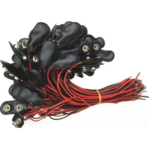 10pcs 9V Battery Snap Connector clip Lead Wires holder I type