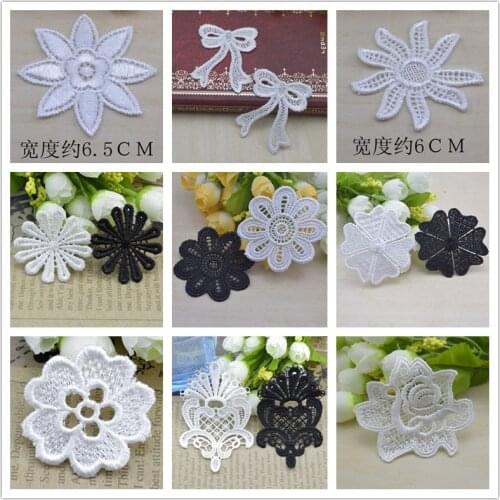 10PCS Butterfly Leaves Flowers Embroidery Sew On Patches Sewn Applique Badge Stickers Craft Embroidered DIY Clothing Accessories