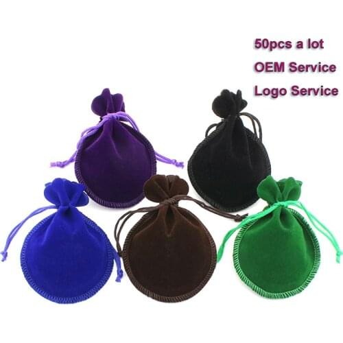 50pcs/Lot Jewlery Packing Pouch Lash bag Lip Gloss Beaty Pouch Drawstring bag Make Up Gift Bag 7x9 9x12 Can Customized Logo