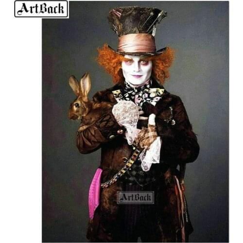 5d diy diamond painting portrait embroidery full square & round landscape handmade mosaic canvas art resin crafts skull