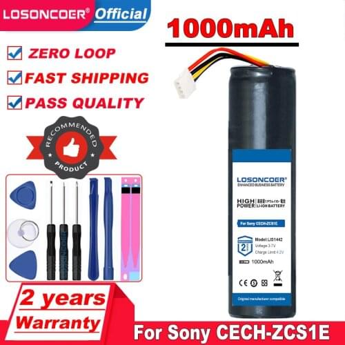 LOSONCOER 1000mAh Battery 4-180-962-01, LIS1442 for Sony CECH-ZCS1E, Move Navigation, PlayStation Move Navigation Co