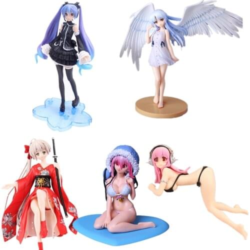 Anime Hatsune Miku Figure Kasugano Sora Model Cartoon Character Sexy Action Figure Cake Decoration For Child Toy
