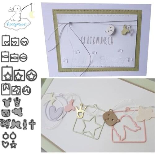 CH Small pendants Metal Cutting Dies Embossing Scrapbooking Stencil Craft Cut Dies For DIY Card Crafts Handmade