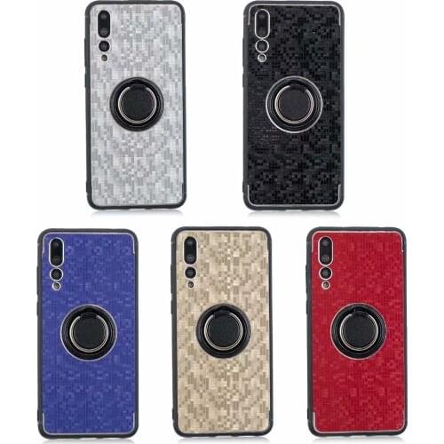 For Huawei P20 P20Lite P20Pro Case Soft Silicone With Ring Stand Magnetic Protective Back Cover Case for huawei p20 pro nova 3e