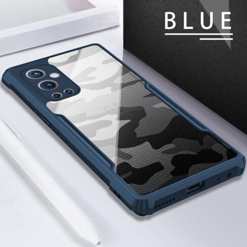 Rzants For Oneplus 9 OnePlus 9 Pro Case Camouflage Back Shockproof Air Bag Half Clear Cover