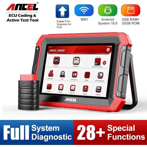 Ancel DS600 Automotivo Scanner OBD2 Car Diagnostic Tools ECU Coding Oil Airbag DPF Reset EOBD OBD 2 Automotive Diagnosis Tools