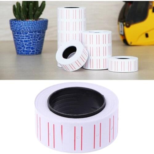 HOT One Roll 5000Pcs Adhesive Price Label Paper Tag Sticker For Mx-5500 Price Gun Labeller