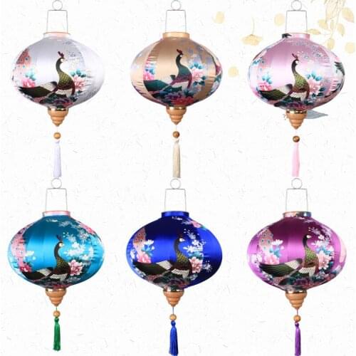 Creative Chinese New Years Lantern Hanging Hotel Tea Art Phoenix Ancient Style Festive Decoration