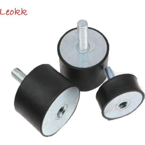 M12 Anti Vibration Rubber Isolator Mount Female Thread Anti Vibration Bobbin Isolator Damper Rubber Mounting Feet