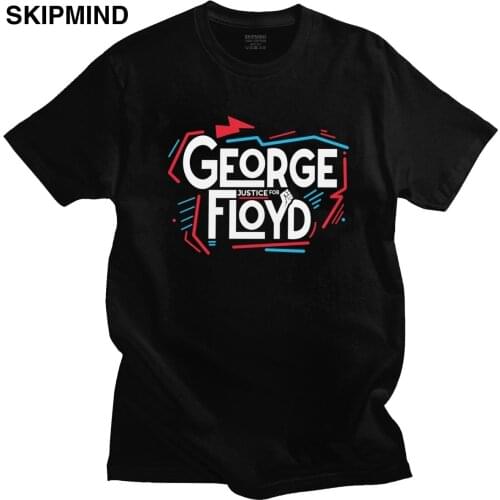 2020 Memory George Floyd Tshirt Men O-neck Short-Sleeve Black Lives Matter I Cant Breathe Printed T-shirt Cotton Tee Shirts