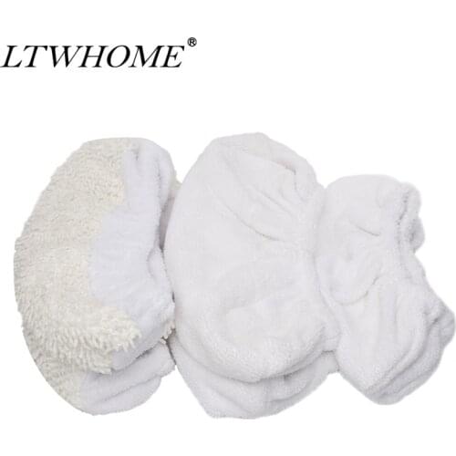 LTWHOME Microfiber Multi-Functional Bonnets Set Fit for Oreck Steam It Mop