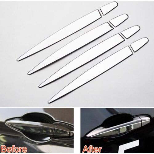 Stainless Steel Chrome Car Exterior Door Handle Decorative Cover Trim 4 pcs/set For X5 F15 2014-2016 Car Styling