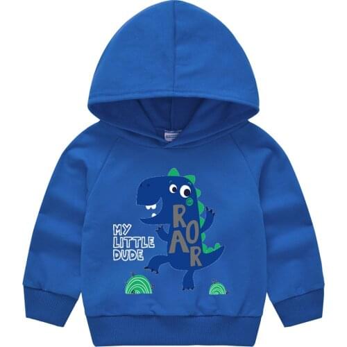 Spring Autumn New Childrens Clothing Kids Hooded Clothes Cartoon Printed Sweatershirt Casual Boys Girls Sweater 2-6 Years Old