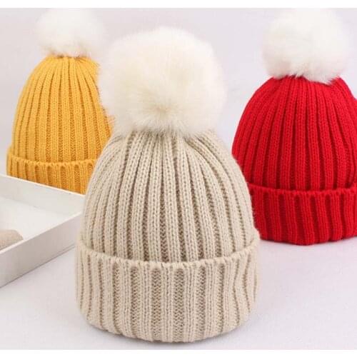 New Baby Hat Wool Knitted Cap Hat Baby Winter Hat Winter Keep Warn Hat Newborn Photography Props Baby Boy Hat Baby Hats шапка