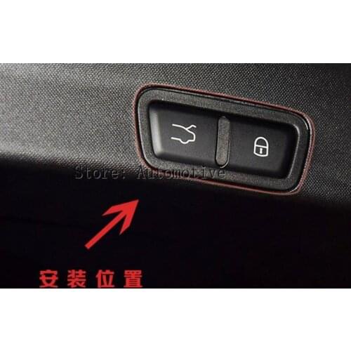 New!! Matt ABS Chrome Car Tail Door Button Frame Trim For Alfa Romeo Stelvio 2017 Auto Accessories Parts