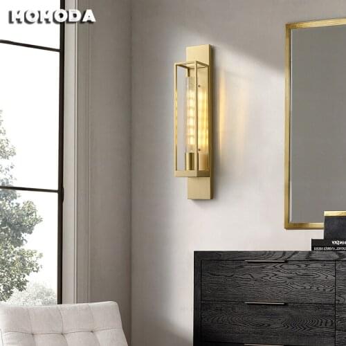 New Classical Wall Lamps for Living Room Loft Villa Corridor Bedroom Luxury Golden LED Wall Sconce Lights Brass Indoor Lightings
