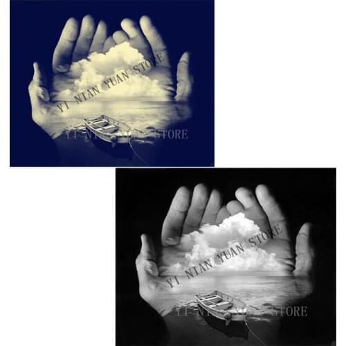 New Hand scenery boat Embroidery full round drill 5D DIY diamond painting Cross stitch kits handmade mosaic wall sticker decor