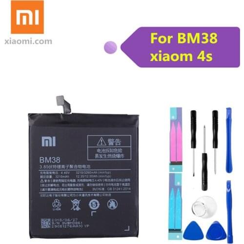 XiaoMi Original Replacement Battery BM38 For Xiaomi Mi 4S M4s 100% New Authentic Phone Battery 3260mAh+tools