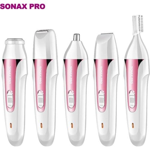 5 in 1 rechargeable razor nose hair trimmer beard trimmer eyebrow trimmer hair clipper hair remover washable