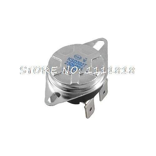 80C Normal Open 250V AC 20A Plastic Thermostat KSD302