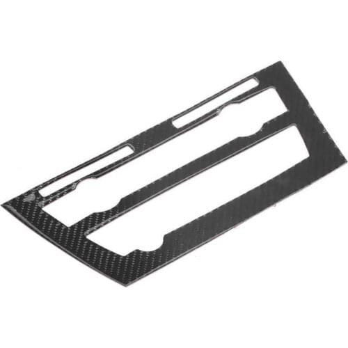 Carbon Fiber CD Panel Frame Trim Interior Decoration Fit for X5 X6 F15 F16 2014 2015 2016 2017 LHD RHD Auto accessories