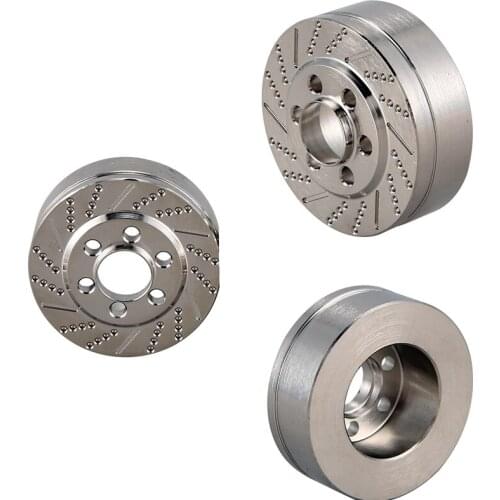 Stainless Steel Silver Brake Disc Weights for 2.2 Inch Wheel Traxxas TRX4 TRX6 Axial SCX10 AXI03007 1/10 RC Crawler