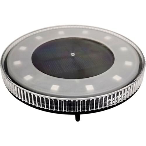 LED Ground Lights Solar Charger 4Pcs Underground Yard Deck Landscape