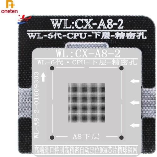 WL BGA Reballing Stencil Solder Template for Phone A8 A9 A10 A11 A12 A13 CPU Lower Upper Soldering Repair Tools