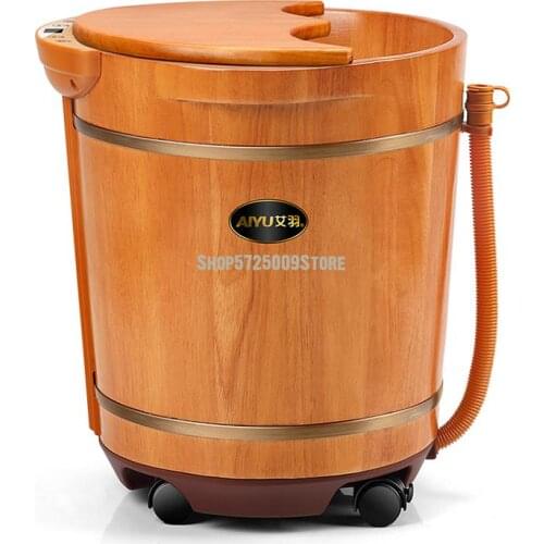 Foot Bucket Wooden Bucket Electric Massage Foot Wash Basin Household Foot Bath Full Automatic Heating Constant Temperature