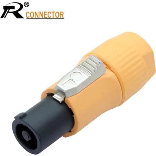 12pcs New Arrival Waterproof Powercon Speaker Connector 3PIIN Powercon Male Plug IP65 Aviation Flame Retardant Conector