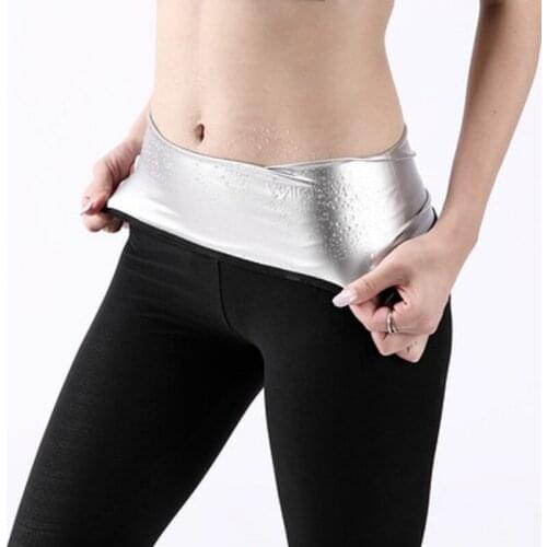 Womens Silver ion coating Thermo Pants Sweat Sauna Suits Body Shapers Woman Waist Trainer Slimming Shorts Girls Fitness Leggings