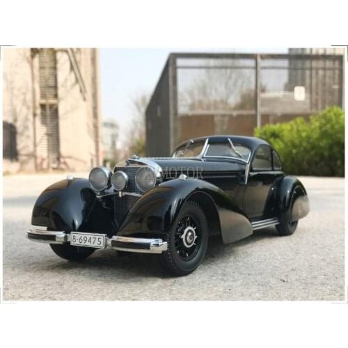 1:18 KK Scale For Mercedes Benz 540K 1938 Diecast Model CAR Toys kids Gifts Collection Black/White/Blue Metal,Plastic,Rubber
