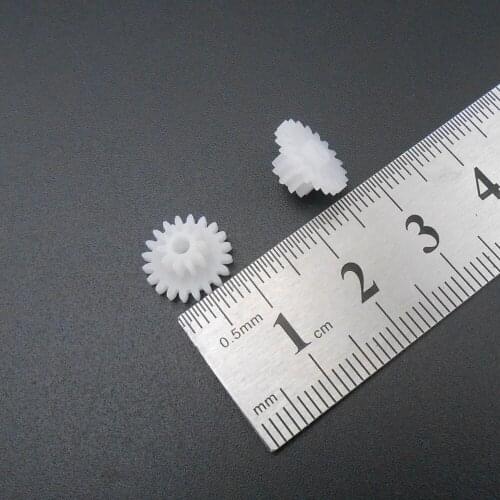 1000PCS 0.5 Modulus 0.5M Double Gear Reduction Bilayer Gears 20 Teeth + 10 Teeth Aperture 2.05mm 2B Loose Fitting 20T 10T *FD933