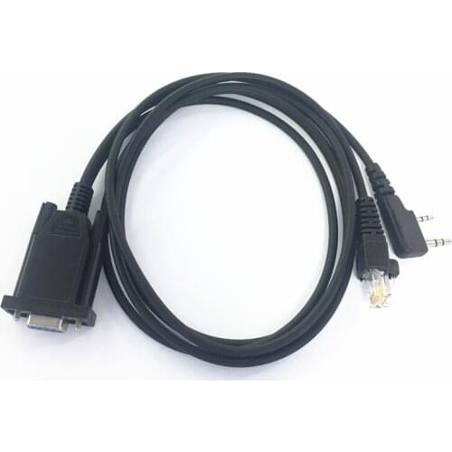 Com K plug 8 pins 2 in 1 muilt function programming cable for Kenwood Baofeng walkie talkie TM471 TK868G etc car base radio
