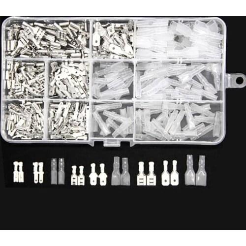 315Pcs Insulated Male Female Wire Connector 2.8/4.8/6.3mm Electrical Wire Crimp Terminals Spade Connectors Assorted Kit