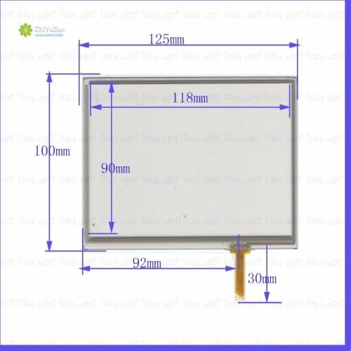 5.7inch 4 line For Car DVD touch screen panel 125mm*100mm this is compatible 125*100TouchSensor FreeShipping