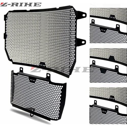 For YAMAHA MT-10 MT10 2016-2020 Motorcycle Accessories Radiator Grille Guard Cover & Oil Cooler Guard Cover Black FOR MT 10 logo